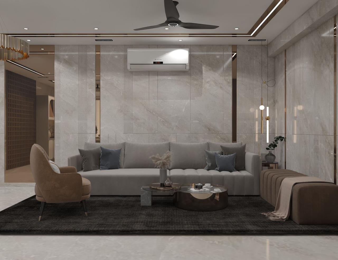 Vinay Mehta project — Contemporary living room design with premium decor